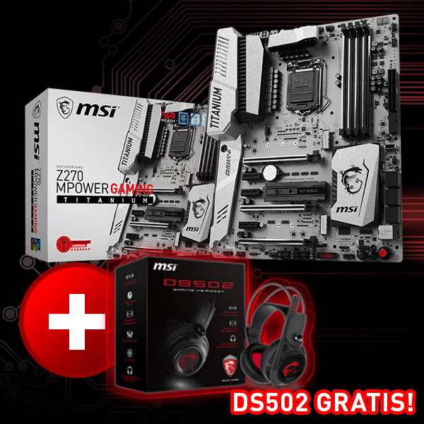MSI Z270 Mpower Gaming Titanium Intel Z270 So.1151 Dual Channel DDR4