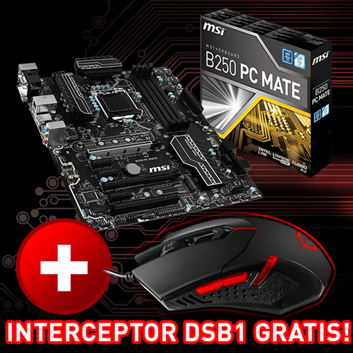 MSI B250 PC MATE Intel B250 So.1151 Dual Channel DDR ATX Retail