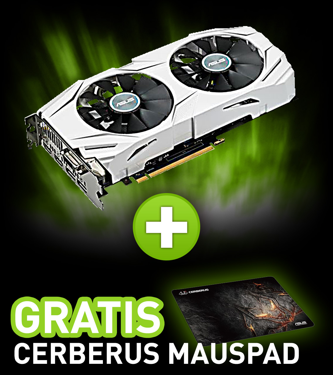 6GB Asus GeForce GTX 1060 Dual OC Aktiv PCIe 3.0 x16 (Retail)