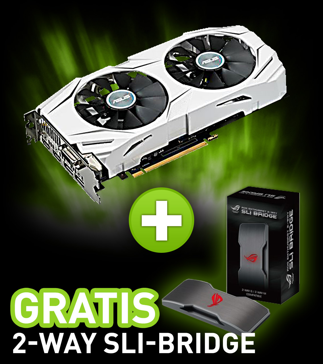 8GB Asus GeForce GTX 1070 Dual OC Aktiv PCIe 3.0 x16 (Retail)