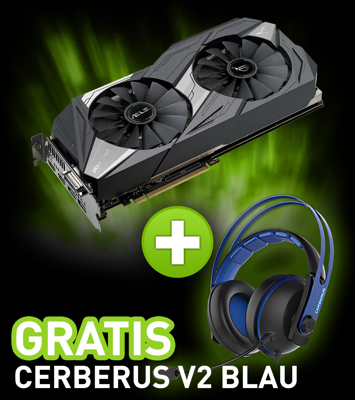 11GB Asus GeForce GTX 1080 Ti ROG Poseidon Hybrid PCIe 3.0 x16