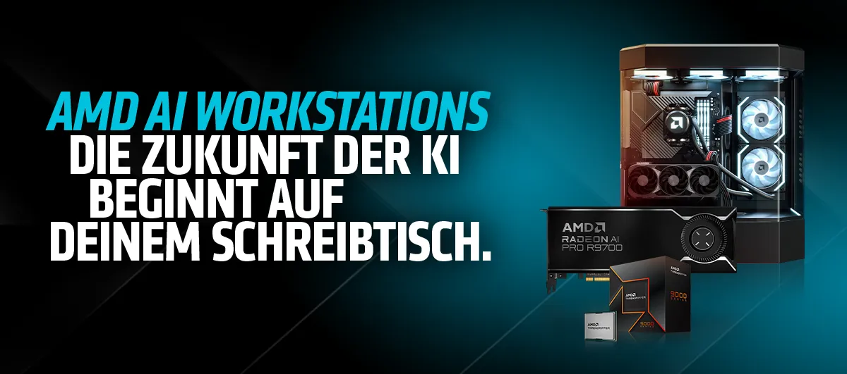 AMD AI Workstations - Die Zukunft der KI beginnt auf deinem Schreibtisch.
