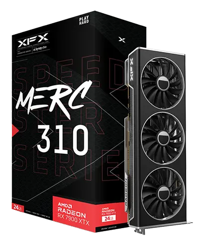 24GB XFX Radeon RX 7900 XTX Speedster MERC 310 Black Edition Aktiv