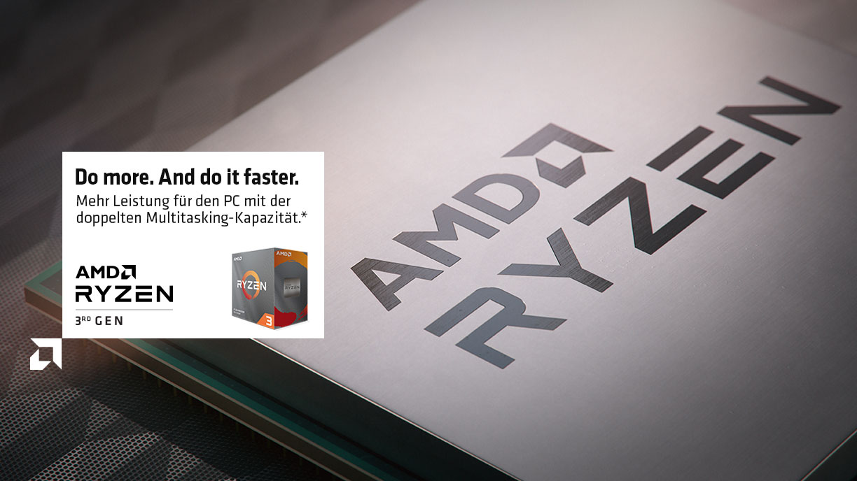 Do more. And do it faster. Mehr Leistung für den PC mit der doppelten Multitasking-Kapazität.* Do more. And do it faster. Mehr Leistung für den PC mit der doppelten Multitasking-Kapazität.*