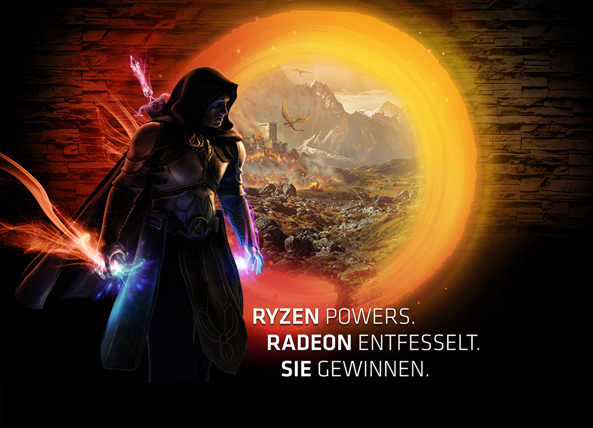 Ryzen treibt an. Radeon dirigiert. Sie gewinnen. Ryzen treibt an. Radeon dirigiert. Sie gewinnen.