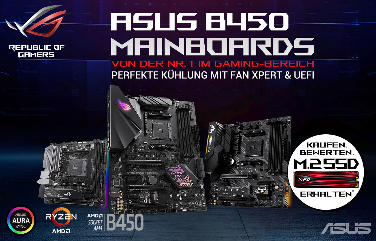 ÜBERTRIFFT ALLE ERWARTUNGEN - ASUS-Intel®-300er-Serien-Mainboards ÜBERTRIFFT ALLE ERWARTUNGEN - ASUS B450 Ch