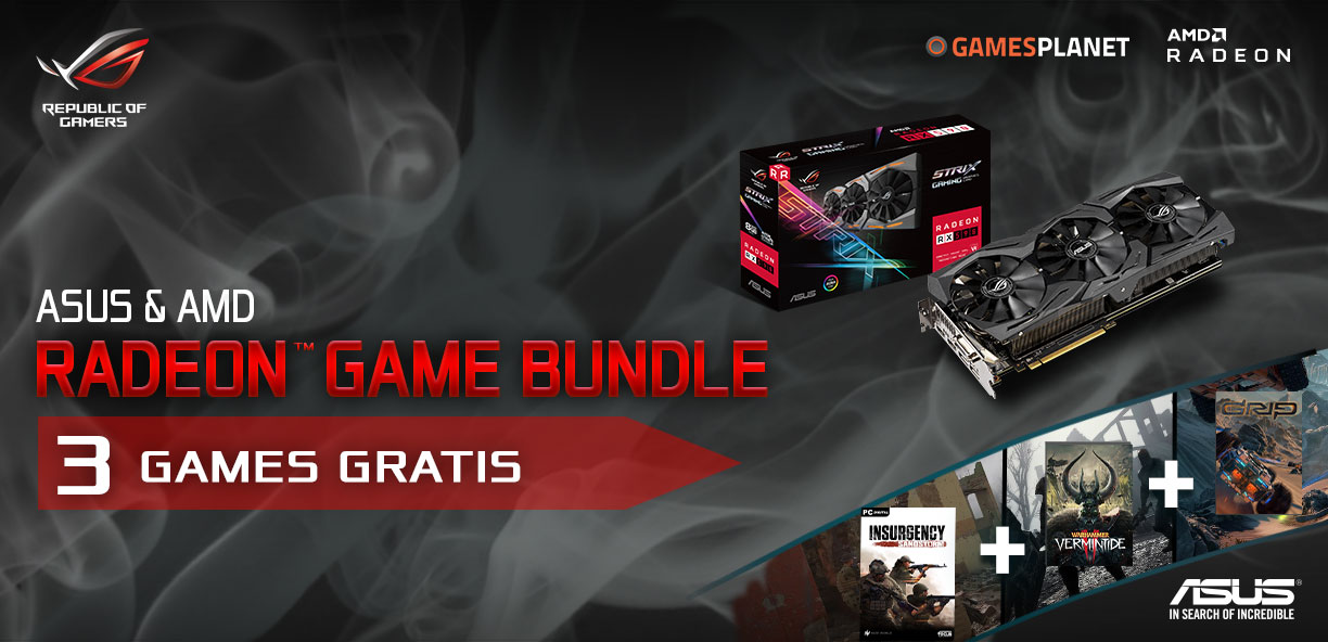 RADEON GAMEBUNDLE - 3 GAMES GRATIS RADEON GAMEBUNDLE - 3 GAMES GRATIS