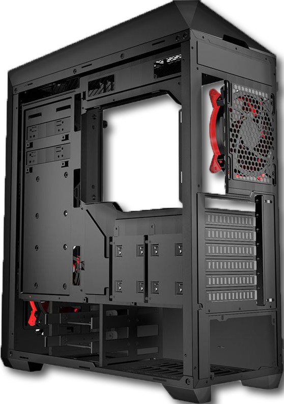 Azza Thor 320 mit Sichtfenster Midi Tower ohne Netzteil schwarz