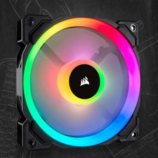 Corsair LL120 RGB 120x120x25mm 1500 U/min 24.8 dB(A) schwarz Corsair LL120 RGB 120x120x25mm 1500 U/min 24.8 dB(A) schwarz