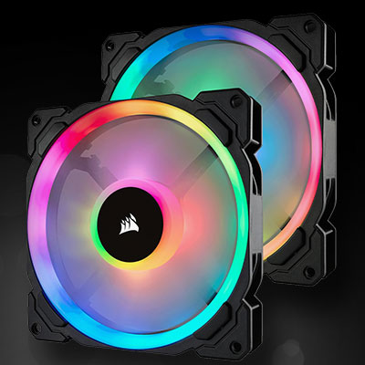 Corsair LL140 RGB 2er Pack 140x140x25mm 600-1300 U/min 25 dB(A) Corsair LL140 RGB 2er Pack 140x140x25mm 600-1300 U/min 25 dB(A)