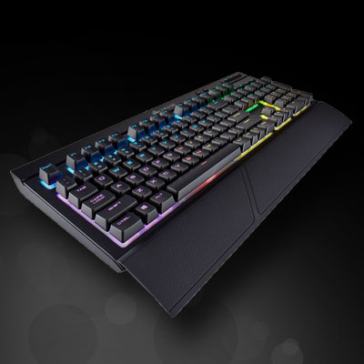 Corsair K68 Gaming Tastatur, MX-Red, RGB LED - schwarz Corsair K68 Gaming Tastatur, MX-Red, RGB LED - schwarz