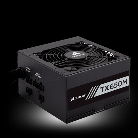 650 Watt Corsair TX-M Series TX650M Modular 80+ Gold 650 Watt Corsair TX-M Series TX650M Modular 80+ Gold