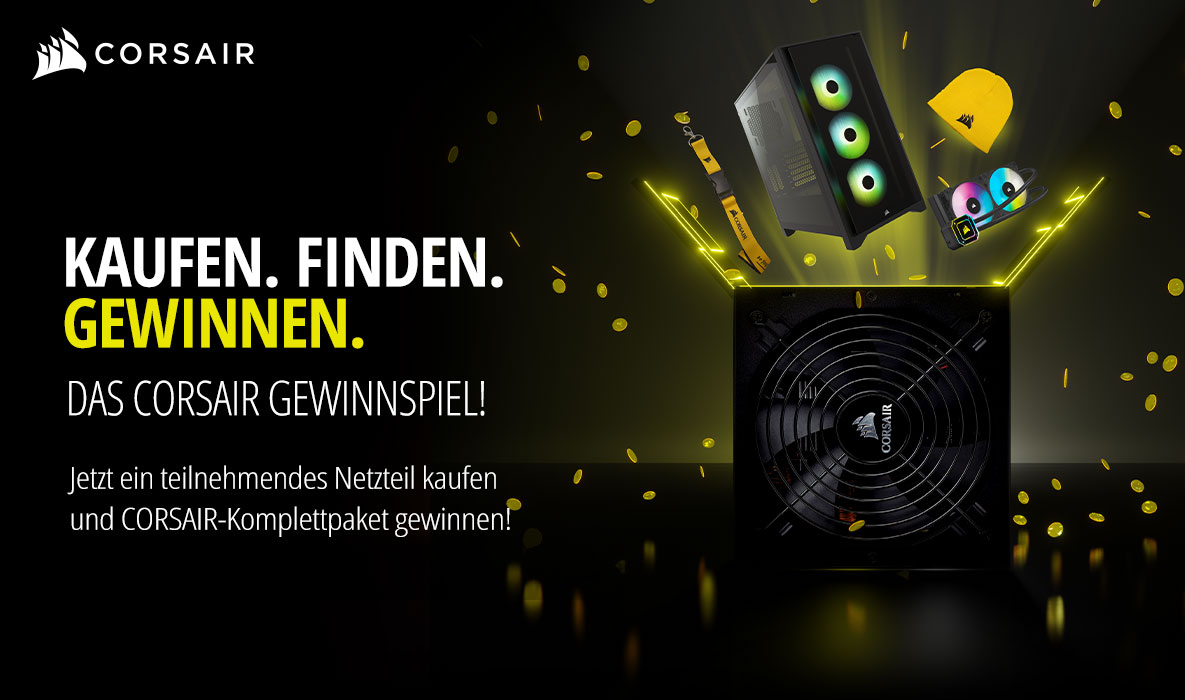 Kaufen. Finden. Gewinnen. Das CORSAIR Gewinnspiel! Kaufen. Finden. Gewinnen. Das CORSAIR Gewinnspiel!