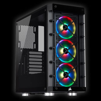Corsair Gehäuse Crystal Series 465X RGB CC-9011188-WW, mit Corsair Gehäuse Crystal Series 465X RGB CC-9011188-WW, mit