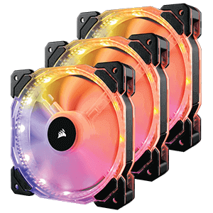 Corsair HD120 RGB LED 3-er Pack 120x120x25mm 800-1725 U/min 18-30 Corsair HD120 RGB LED 3-er Pack 120x120x25mm 800-1725 U/min 18-30