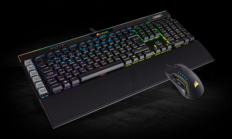 Steuern Sie mit Corsair iCUE die Beleuchtung von Maus und Tastatur und verwalten Sie bequem Makros und Aktionen. Maus und Tastatur
