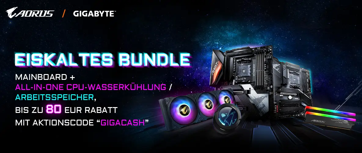 GIGABYTE Eiskaltes Bundle - bis zu 80 EUR Rabatt mit Aktionscode GIGACASH GIGABYTE Eiskaltes Bundle - bis zu 80 EUR Rabatt mit Aktionscode GIGACASH