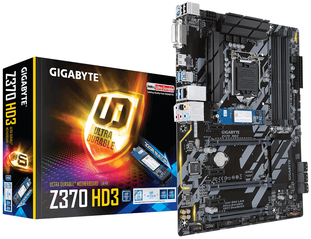 Gigabyte Z370 HD3-OP Intel Z370 So.1151 Dual Channel DDR4 ATX Retail