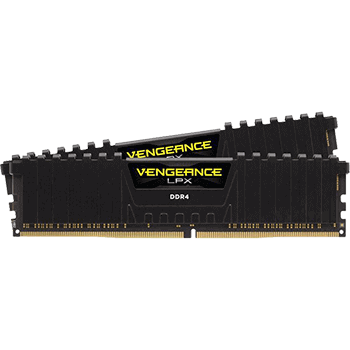 16GB Corsair Vengeance LPX LP schwarz DDR4-3200 DIMM CL16 Dual Kit 16GB Corsair Vengeance LPX LP schwarz DDR4-3200 DIMM CL16 Dual Kit