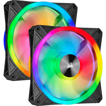 Corsair iCUE QL140 RGB PWM Dual Fan Kit, 140mm, 2er-Pack, Corsair iCUE QL140 RGB PWM Dual Fan Kit, 140mm, 2er-Pack,