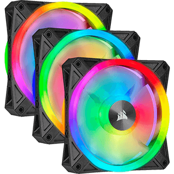 Lüfter Corsair 120x120x25 QL120 RGB Pro LED Fan, Triple Lüfter Corsair 120x120x25 QL120 RGB Pro LED Fan, Triple