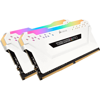 16GB Corsair Vengeance RGB PRO weiß DDR4-3600 DIMM CL18 Dual Kit 16GB Corsair Vengeance RGB PRO weiß DDR4-3600 DIMM CL18 Dual Kit