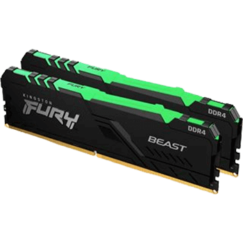 16GB Kingston FURY Beast RGB DDR4-3200 DIMM CL16 Dual Kit 16GB Kingston FURY Beast RGB DDR4-3200 DIMM CL16 Dual Kit