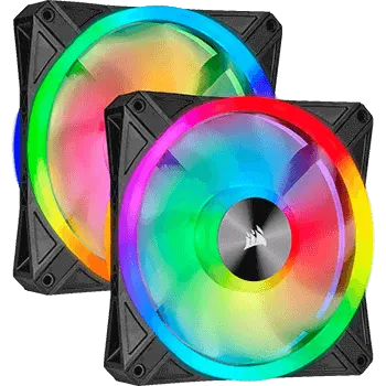 Corsair iCUE QL140 RGB PWM Dual Fan Kit, 140mm, 2er-Pack, Corsair iCUE QL140 RGB PWM Dual Fan Kit, 140mm, 2er-Pack,
