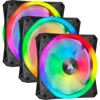 120x120x25mm Corsair QL120 RGB Pro LED Fan, Triple 120x120x25mm Corsair QL120 RGB Pro LED Fan, Triple