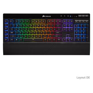 Corsair Gaming K57 RGB Wireless USB 2.4GHz Bluetooth Deutsch schwarz (kabellos)