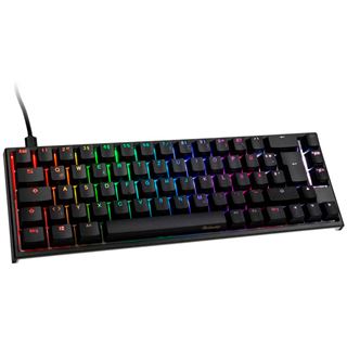 Ducky One 2 SF PBT CHERRY MX RGB Silent Red USB Deutsch schwarz (kabelgebunden)