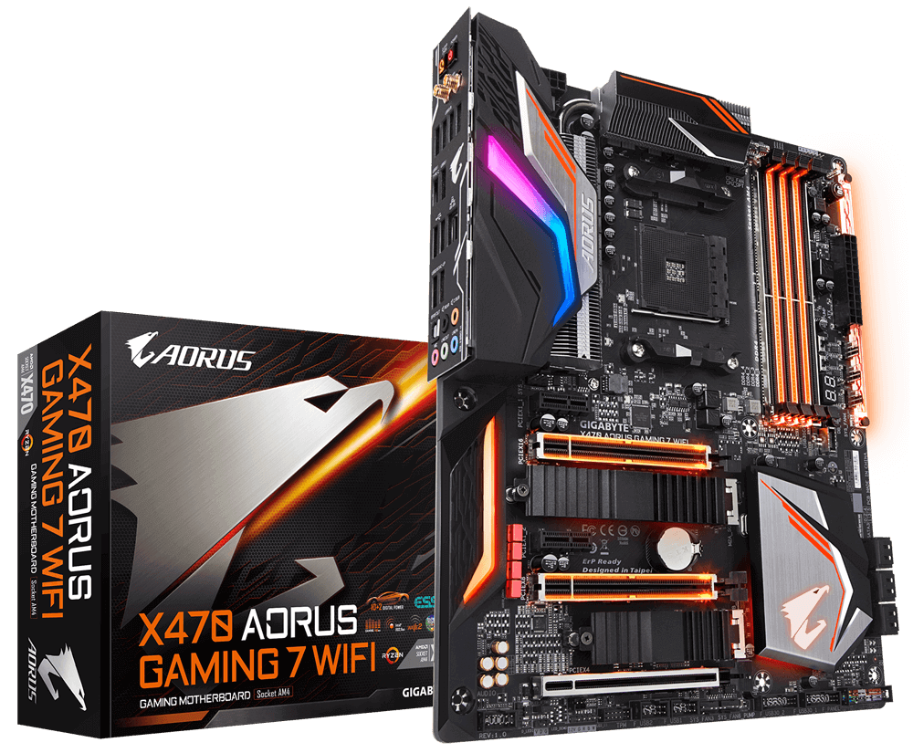 Gigabyte X470 Aorus Gaming 7 WIFI AMD X470 So.AM4 Dual Channel DDR4
