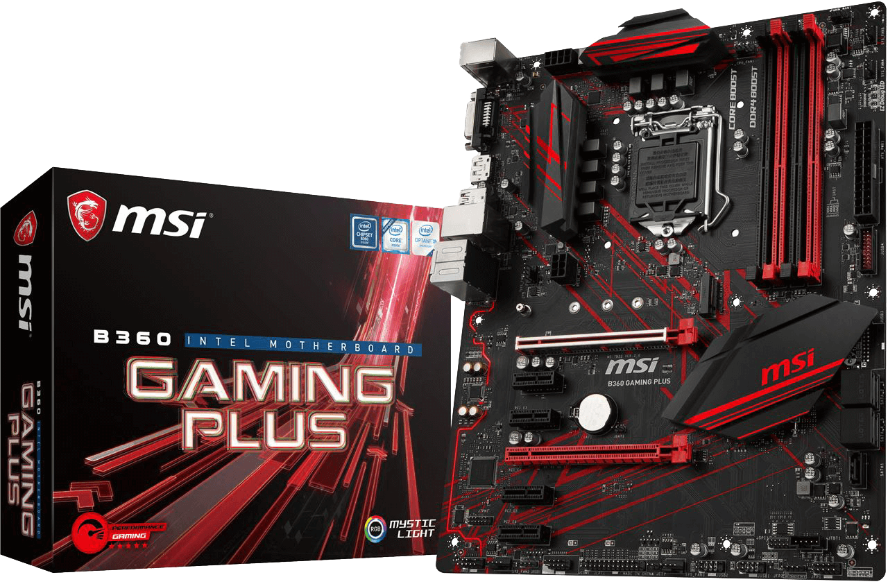 MSI B360 GAMING PLUS Intel B360 So.1151 Dual Channel DDR4 ATX Retail