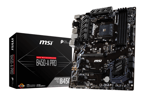 MSI B450-A Pro AMD B450 So.AM4 Dual Channel DDR4 ATX Retail