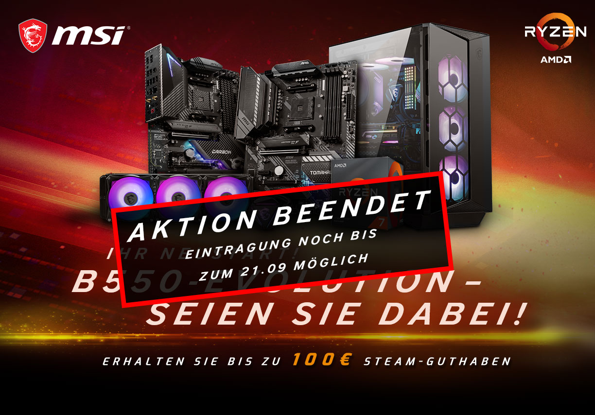 MSI COMET UPGRADE FÜR Z490 - Bis zu 45 Euro Rückerstattung, frachtfreie Lieferung inklusive MSI COMET UPGRADE FÜR Z490 - Bis zu 45 Euro Rückerstattung, frachtfreie Lieferung inklusive