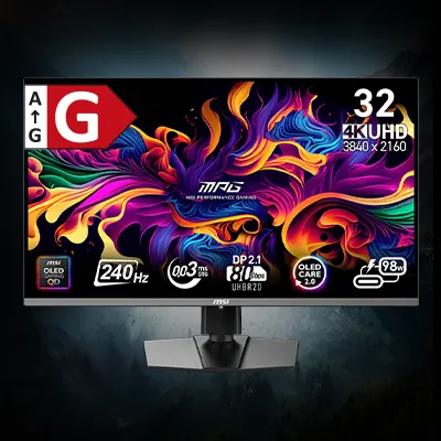 31,5" (80,01cm) MSI MPG 322URXDE QD-OLED schwarz 3840x2160 1x