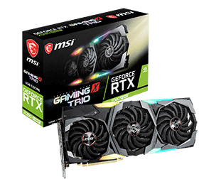 8GB MSI GeForce RTX 2080 SUPER GAMING X TRIO DDR6 8GB MSI GeForce RTX 2080 SUPER GAMING X TRIO DDR6