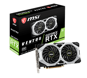 8GB MSI GeForce RTX 2060 SUPER VENTUS OC Aktiv PCIe 3.0 x16 (Retail) 8GB MSI GeForce RTX 2060 SUPER VENTUS OC Aktiv PCIe 3.0 x16 (Retail)