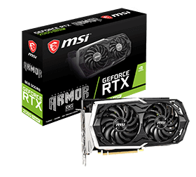 8GB MSI GeForce RTX 2060 SUPER Armor OC Aktiv PCIe 3.0 x16 (Retail) 8GB MSI GeForce RTX 2060 SUPER Armor OC Aktiv PCIe 3.0 x16 (Retail)