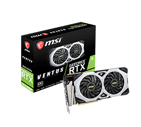 8GB MSI GeForce RTX 2070 SUPER VENTUS OC Aktiv PCIe 3.0 x16 (Retail) 8GB MSI GeForce RTX 2070 SUPER VENTUS OC Aktiv PCIe 3.0 x16 (Retail)