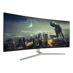 34 Zoll (86,36cm) LC-Power Curved UltraWide LC-M34-UWQHD-100-C silber