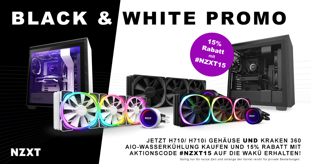 NZXT BLACK AND WHITE PROMO