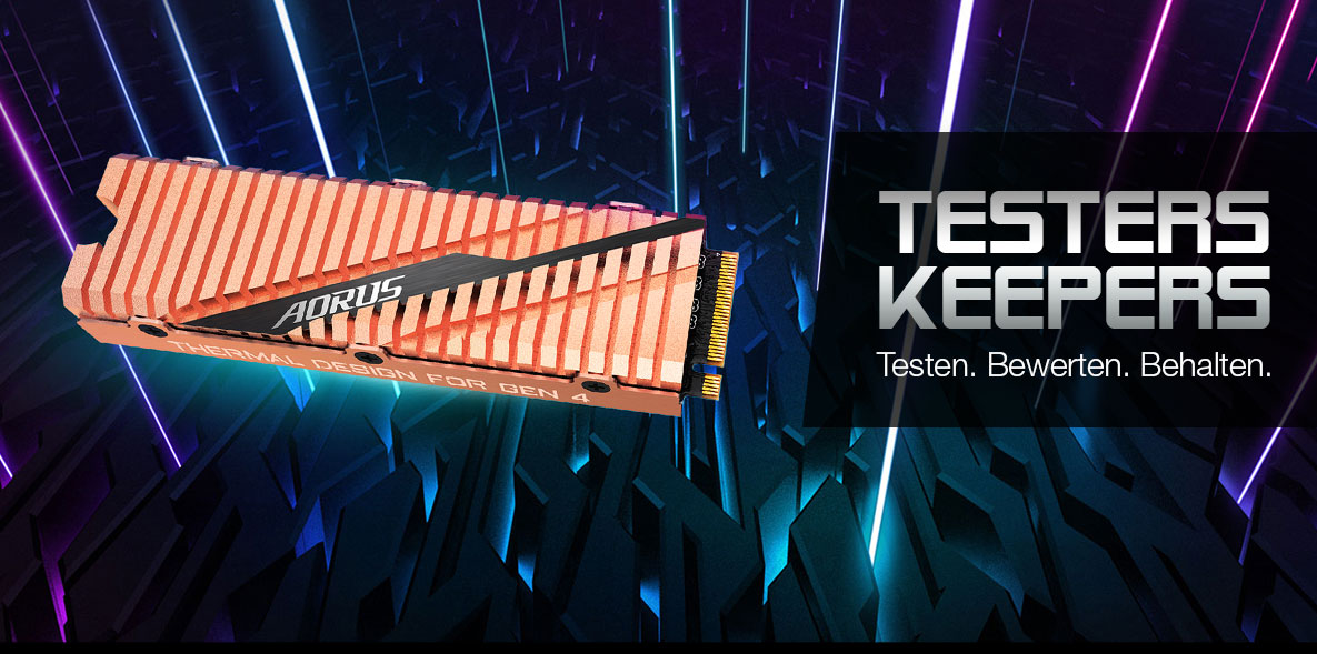 Produkttester gesucht für GIGABYTE AORUS NVMe SSD mit 500 GB Produkttester gesucht für GIGABYTE AORUS NVMe SSD mit 500 GB