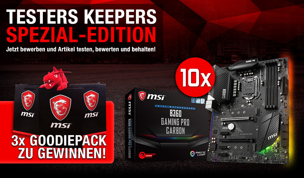 Produkttester gesucht MSI B360 GAMING PRO CARBON Produkttester gesucht MSI B360 GAMING PRO CARBON