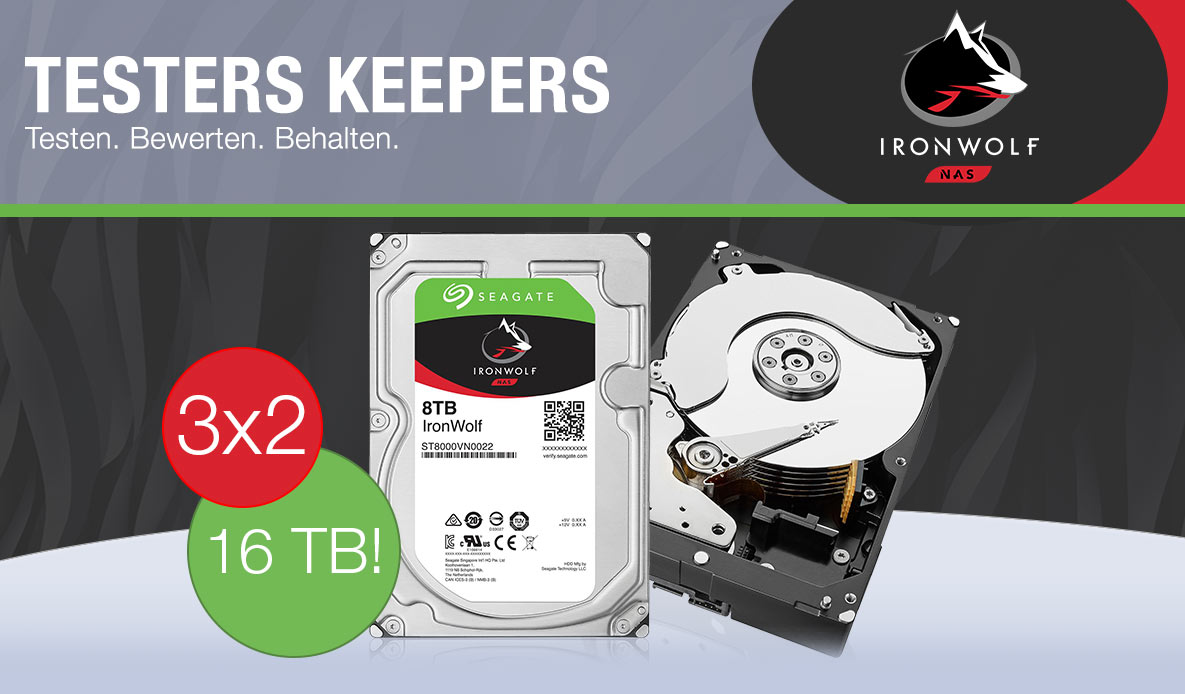 Produkttester gesucht Seagate IronWolf Produkttester gesucht Seagate IronWolf