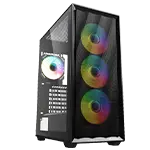 Sharkoon VK4 ARGB ATX Glasfenster schwarz