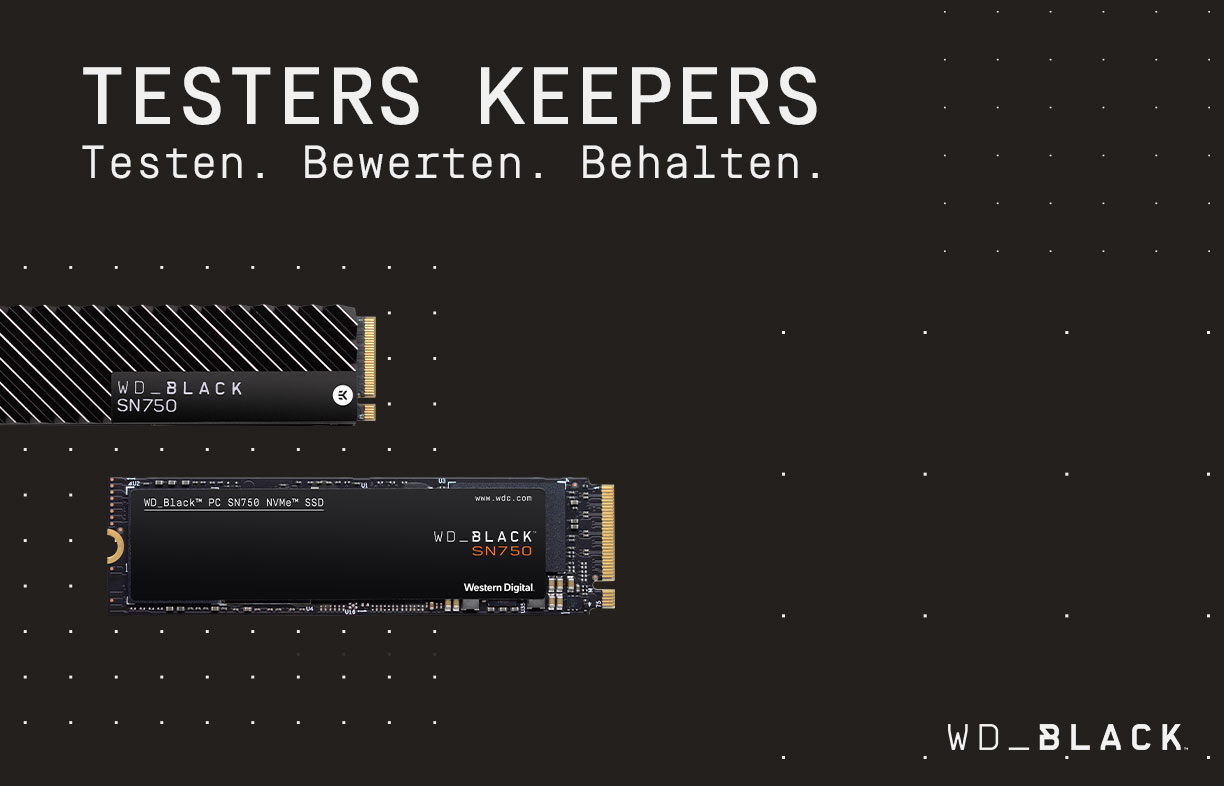 Produkttester gesucht WD Black SN750 Produkttester gesucht WD Black SN750