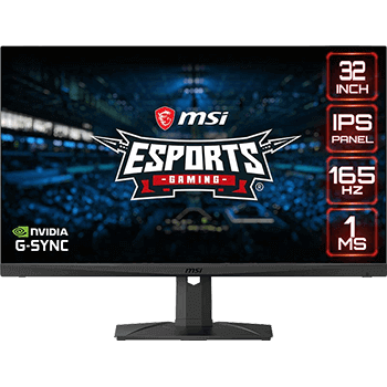 31,5" (80,01cm) MSI Optix MAG321QRDE schwarz 2560x1440 1x 31,5" (80,01cm) MSI Optix MAG321QRDE schwarz 2560x1440 1x