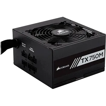 750 Watt Corsair TX-M Series TX750M Modular 80+ Gold 750 Watt Corsair TX-M Series TX750M Modular 80+ Gold