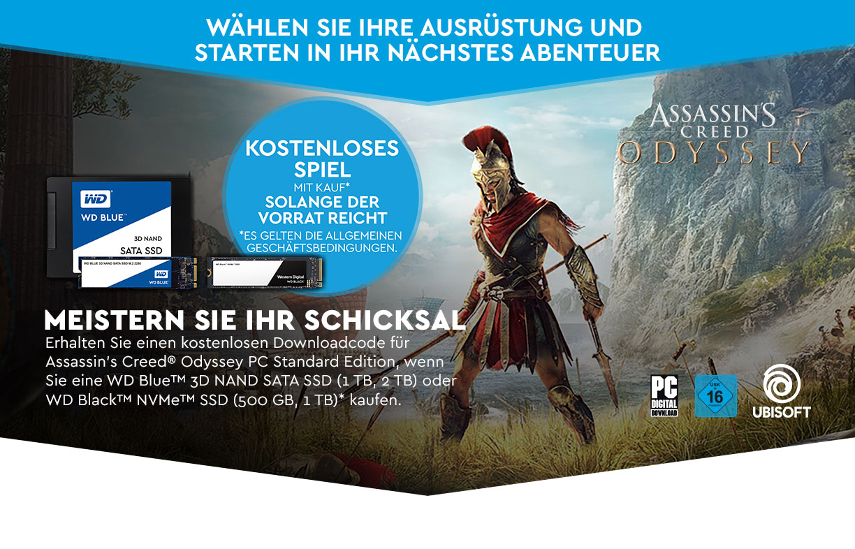 Gratis Spiel beim Kauf von WD Produkten Gratis Spiel beim Kauf von WD Produkten